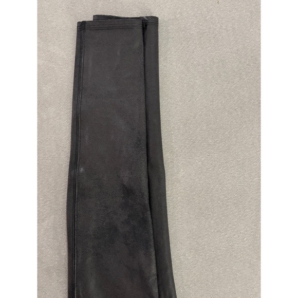 Spanx Faux Leather Leggings Women's Medium Black‎ Comfortable High Waist Tummy - Picture 5 of 8